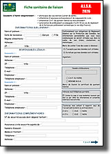 Fiche sanitaire de liaison - Accueil de loisirs 2026