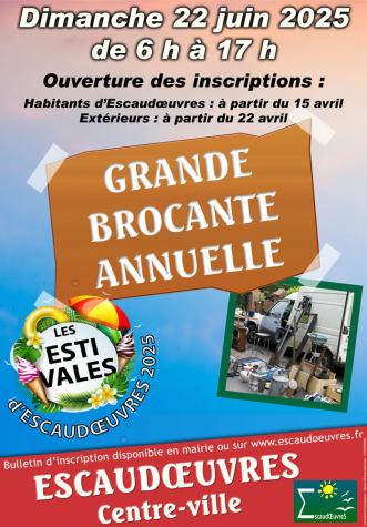 Inscription pour la brocante annuelle
