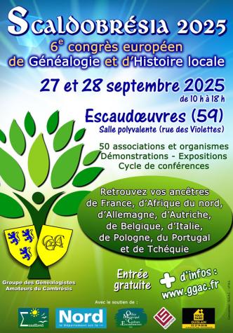 6e congrès européen de généalogie et d'histoire locale 