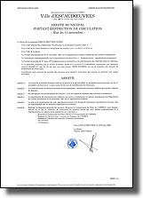 Arrêté municipal portant restriction de circulation rue du 11 Novembre du 18 février au 6 mai 2025