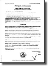 Arrêté municipal portant interdiction d'arrêt et de stationnement rue de Bouchain le 6 mars 2026