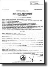 Arrêté municipal relatif à l'utilisation du domaine public communal à des fins commerciales pour le Lutecia en 2026