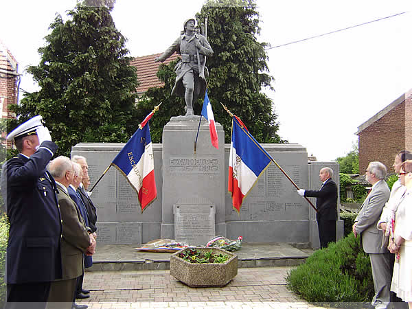 Cérémonie de commémoration de l'Armistice 1945