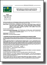 Procès-verbal de la réunion du conseil municipal du 29 juillet 2008