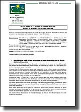 Procès-verbal de la réunion du conseil municipal du 27 juin 2012