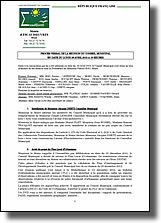 Procès-verbal de la réunion du conseil municipal du 29 avril 2013