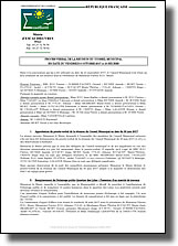 Procès-verbal de la réunion du conseil municipal du 6 octobre 2017