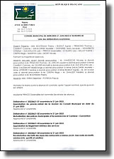 Liste des délibérations examinées lors de la réunion du conseil municipal du 21 juin 2023