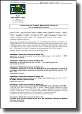 Liste des délibérations examinées lors de la réunion du conseil municipal du 18 mars 2025