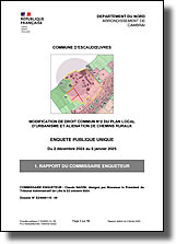 Rapport du commissaire enquêteur