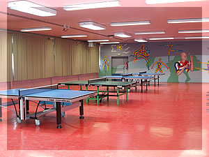 Salle de tennis de table