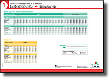 Guide horaire des bus de la ligne 1 pour l'année 2025-2026