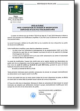 Avis au public de mise à disposition du dossier de modification simplifiée n° 2 du P.L.U. de la commune d'Escaudœuvres