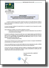 Avis au public de mise à disposition du dossier de modification simplifiée n° 3 du P.L.U. de la commune d'Escaudœuvres