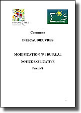 Notice de modification du P.L.U. de la commune d'Escaudœuvres