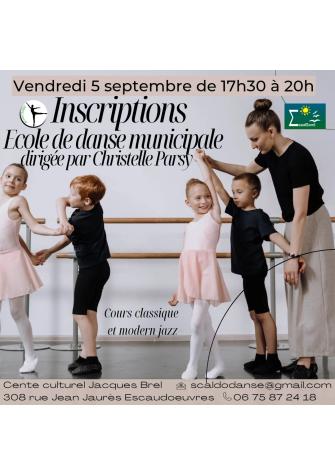 Inscriptions à l'École Municipale de Danse