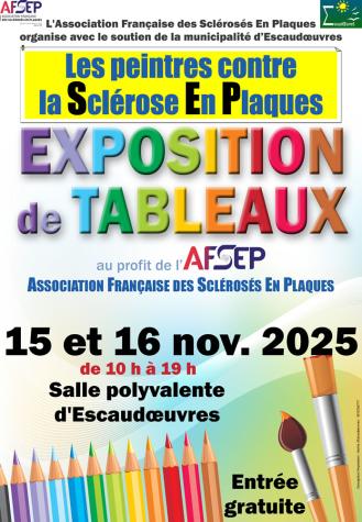 Exposition-vente de tableaux au profit de l'A.F.S.E.P.