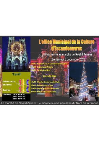 Voyage au marché de Noël d'Amiens