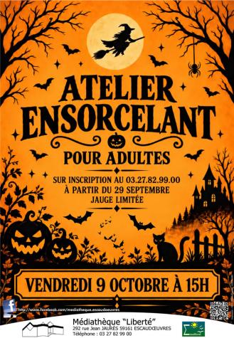 Atelier d'Halloween pour adultes