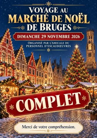 Voyage au marché de Noël de Bruges