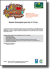 Dossier d'inscription 11-17 ans au CAP-Jeunes