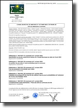 Liste des délibérations examinées lors de la réunion du conseil municipal du 1er octobre 2025